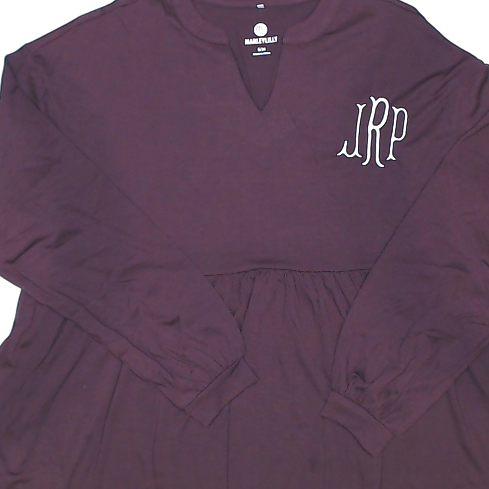 BLOOPER CLOTHING: Monogrammed Peplum Top
