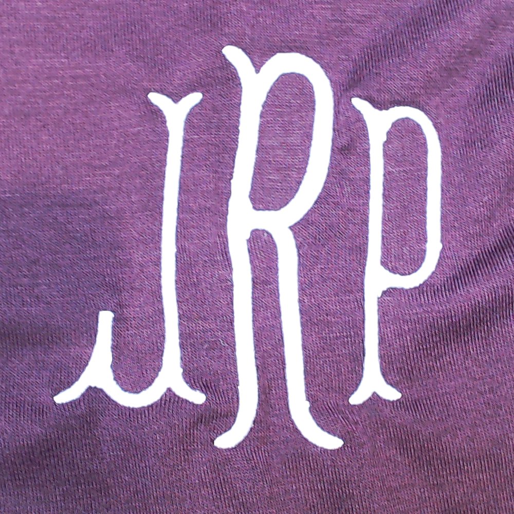 BLOOPER CLOTHING: Monogrammed Peplum Top