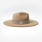 Monogrammed Wide Brim Hat | Brown