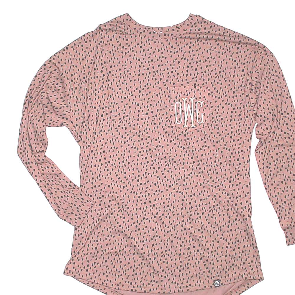 BLOOPER CLOTHING: Monogrammed Long Sleeve Shirt