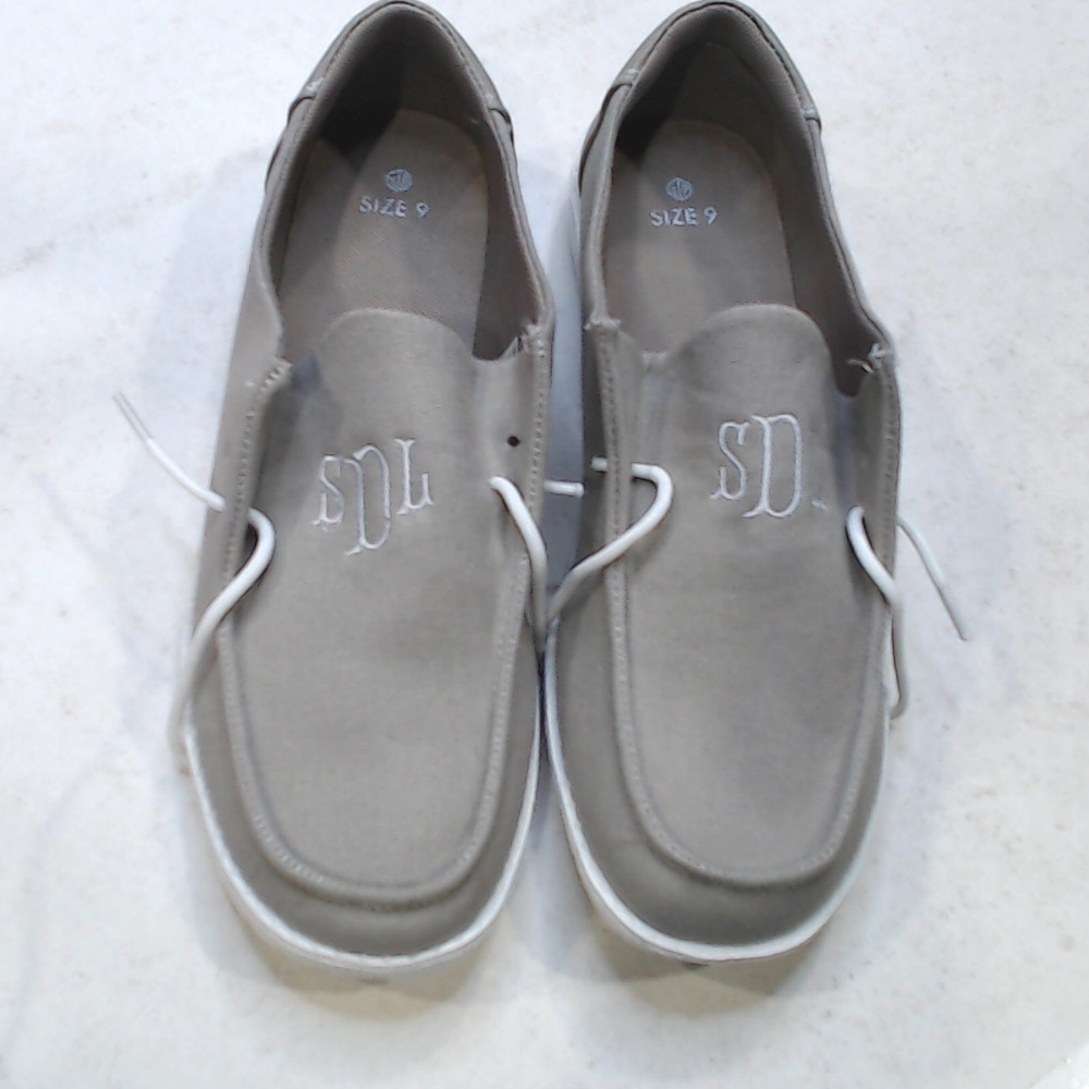 BLOOPER SHOES: Monogrammed Slip On Shoes