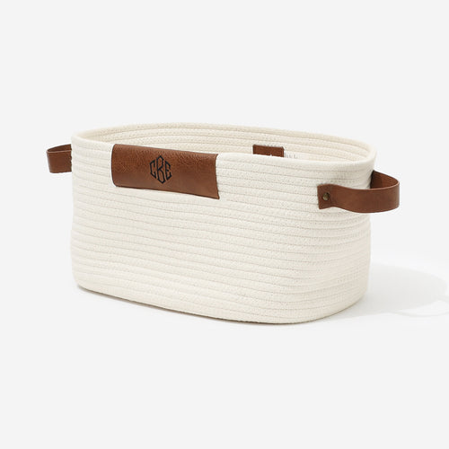 Personalized Basket in White