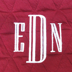 BLOOPER CLOTHING: Monogrammed Quilted Quarter Zip Pullover