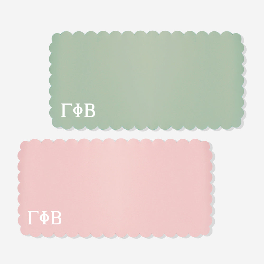 Gamma Phi Beta Desk Mat | Faux Leather Sorority Desk Accessory