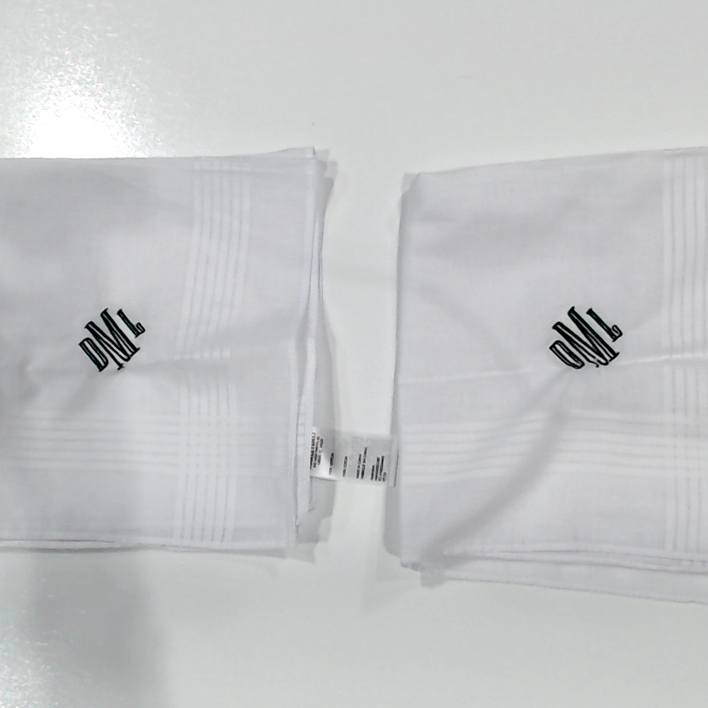 BLOOPER ACCESSORY: Monogrammed Men's Handkerchief