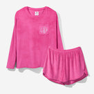 Monogrammed Softspun Lounge Set | Hot Pink