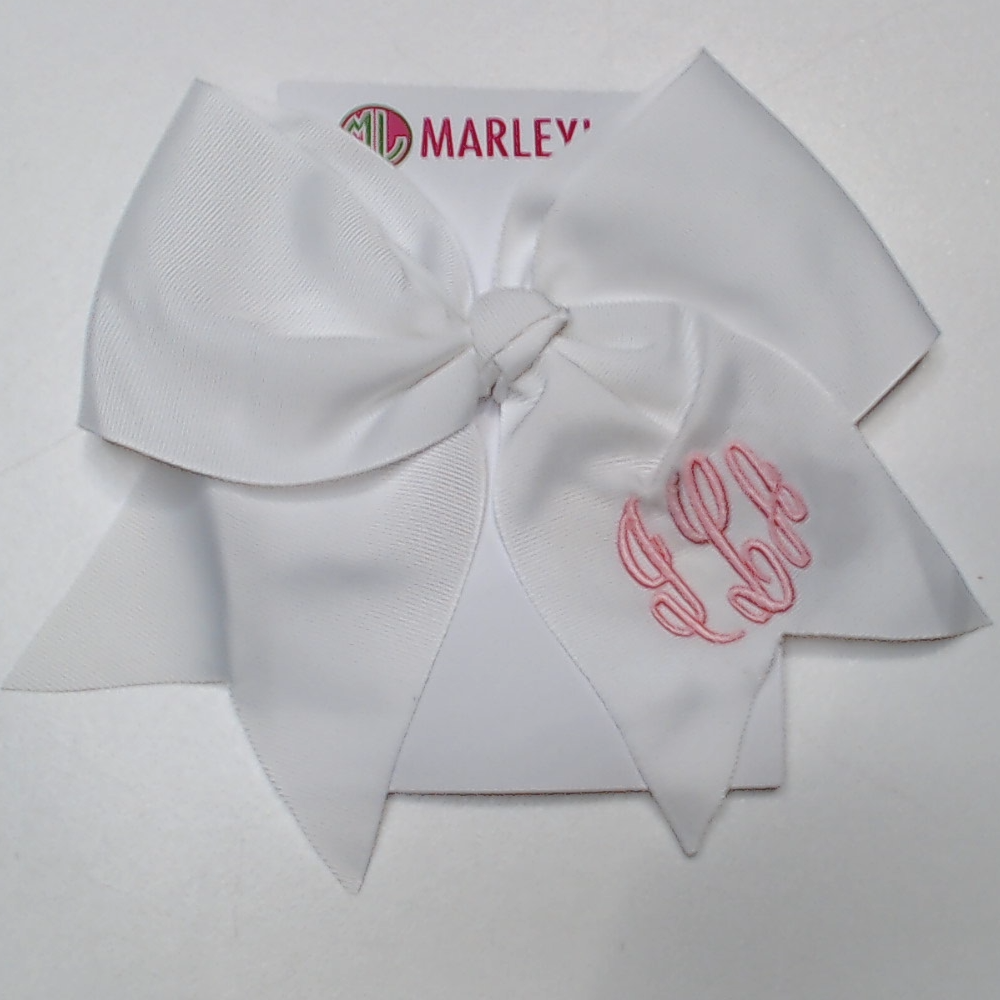 BLOOPER KIDS: Monogrammed Girls Hair Bow