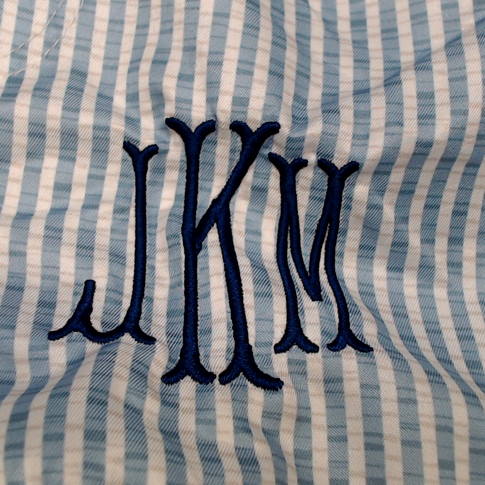 BLOOPER KIDS: Monogrammed Boys Swim Trunks
