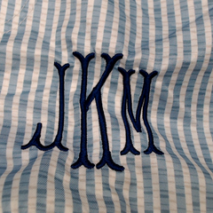 BLOOPER KIDS: Monogrammed Boys Swim Trunks
