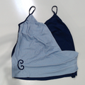 BLOOPER SWIM: Monogrammed Ruched Tankini
