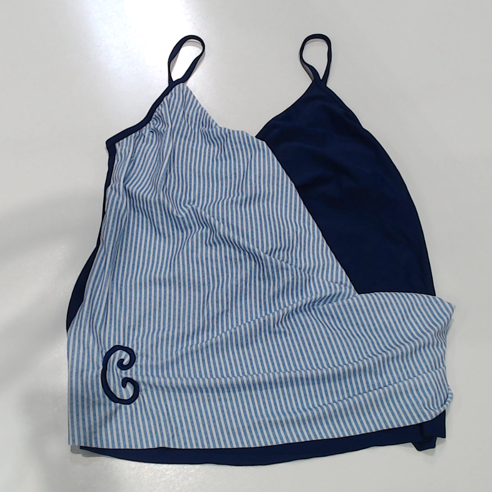 BLOOPER SWIM: Monogrammed Ruched Tankini