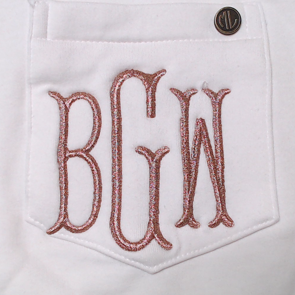 BLOOPER CLOTHING: Monogrammed Crewneck Sweatshirt