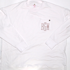 BLOOPER CLOTHING: Monogrammed Crewneck Sweatshirt