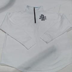 BLOOPER CLOTHING: Monogrammed Quarter Zip Sweatshirt