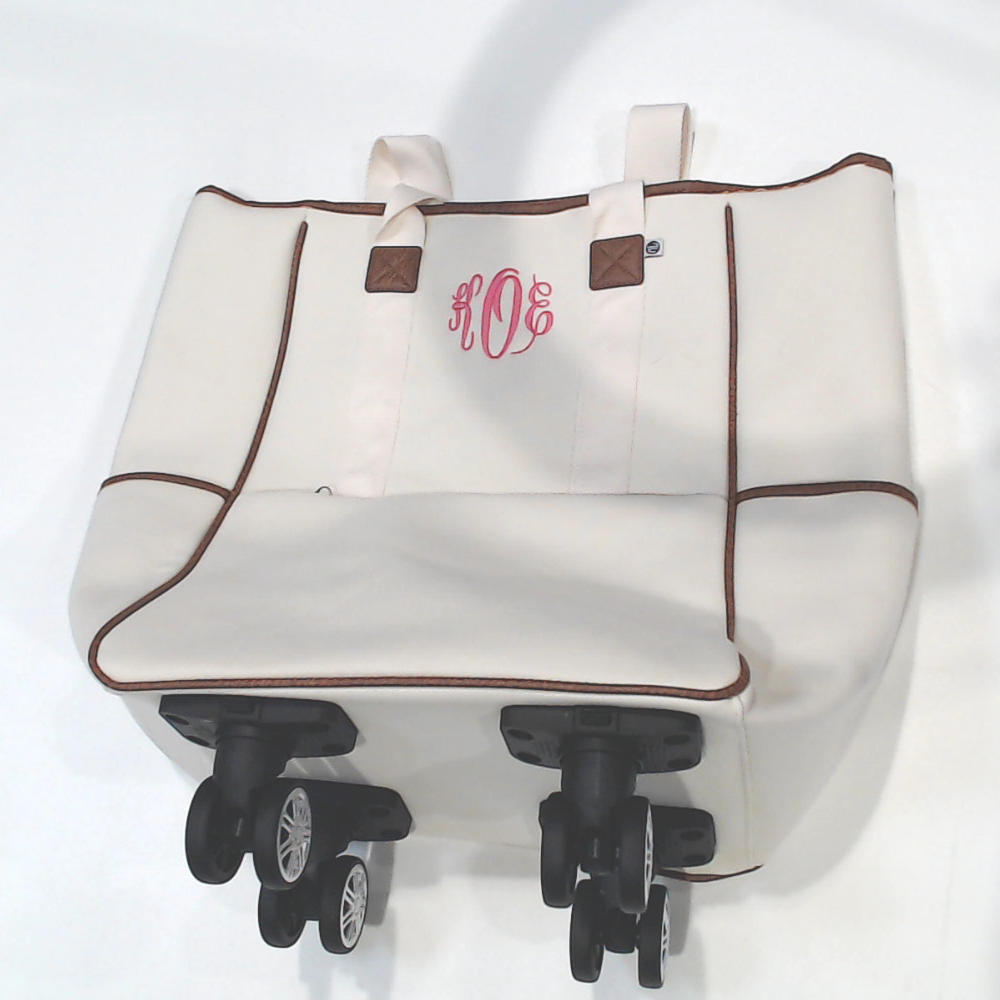 BLOOPER BAG: Monogrammed Rolling Tote