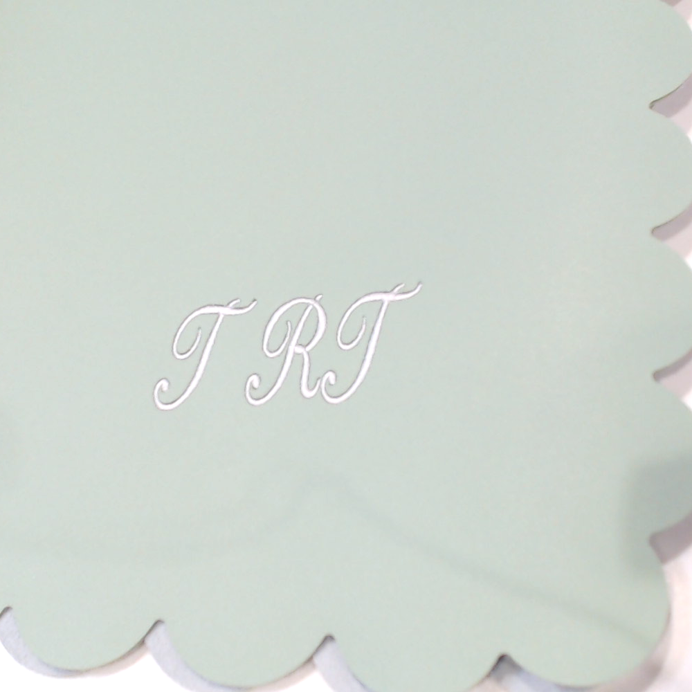 BLOOPER ACCESSORY: Monogrammed Desk Mat