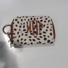 BLOOPER ACCESSORY: Monogrammed Keychain Wallet