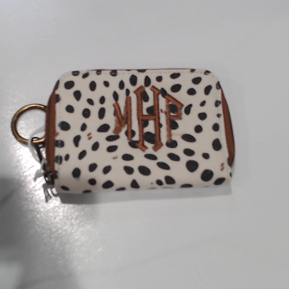 BLOOPER ACCESSORY: Monogrammed Keychain Wallet