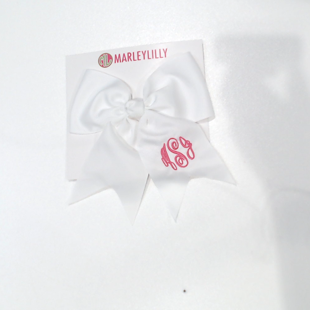 BLOOPER ACCESSORY: Monogrammed Girls Hair Bow