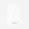 delta delta delta scalloped picture frame
