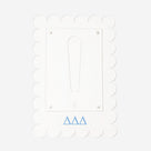 Delta Delta Delta Scalloped Picture Frame | Clear