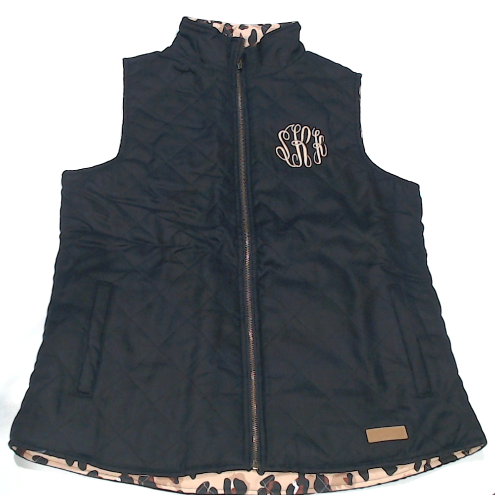 BLOOPER CLOTHING: Monogrammed Reversible Vest