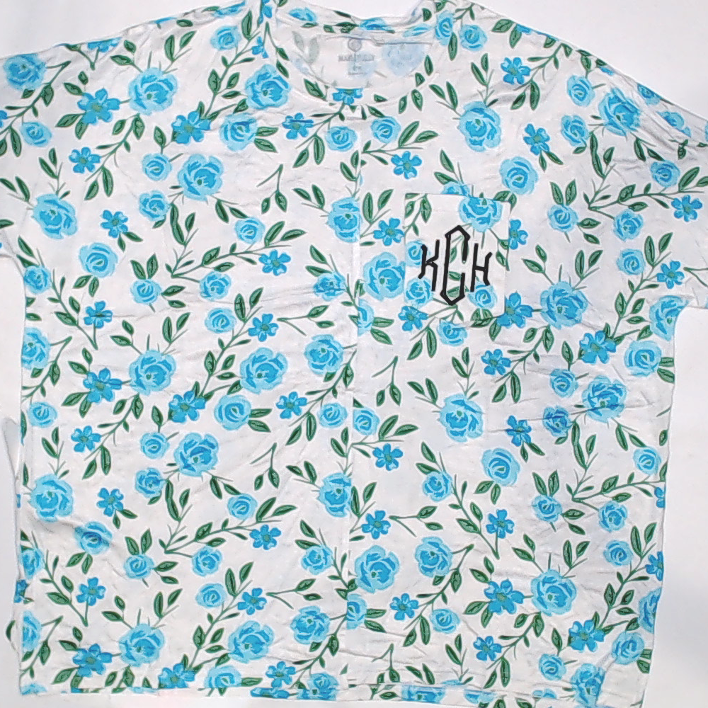 BLOOPER CLOTHING: Monogrammed Short Sleeve Tunic