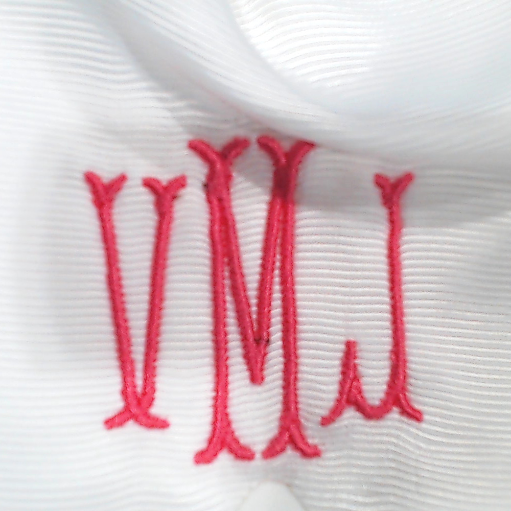BLOOPER ACCESSORY: Monogrammed Girls Hair Bow