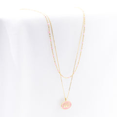 pink wwjd necklace studio shot