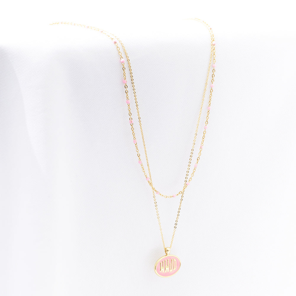 pink wwjd necklace studio shot