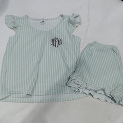 BLOOPER CLOTHING: Monogrammed Ruffle Pajamas