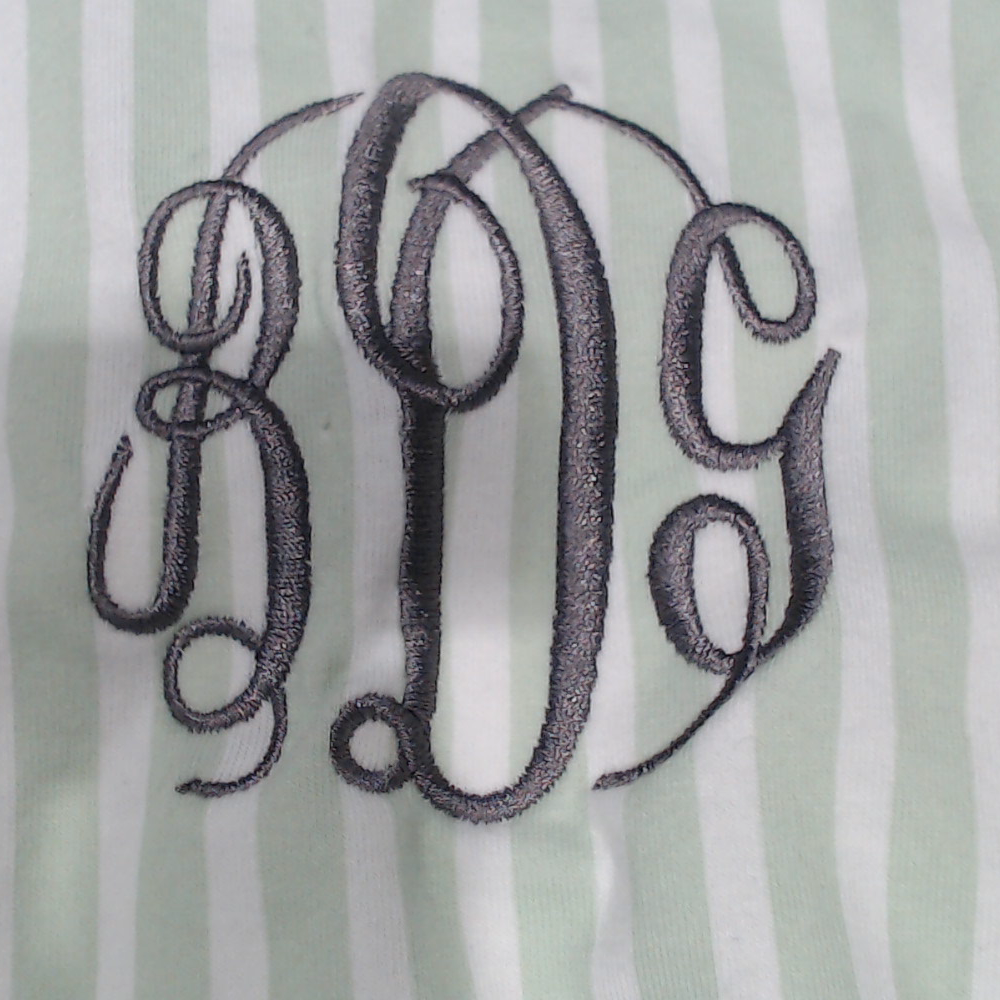 BLOOPER CLOTHING: Monogrammed Ruffle Pajamas