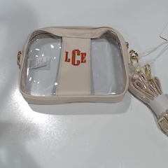 BLOOPER BAG: Monogrammed Clear Stadium Crossbody Bag