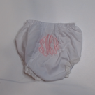 BLOOPER KIDS: Monogrammed White Eyelet Baby Bloomers
