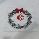 BLOOPER ACCESSORY: Monogrammed Christmas Pillow Sham