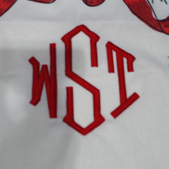 BLOOPER ACCESSORY: Monogrammed Christmas Pillow Sham