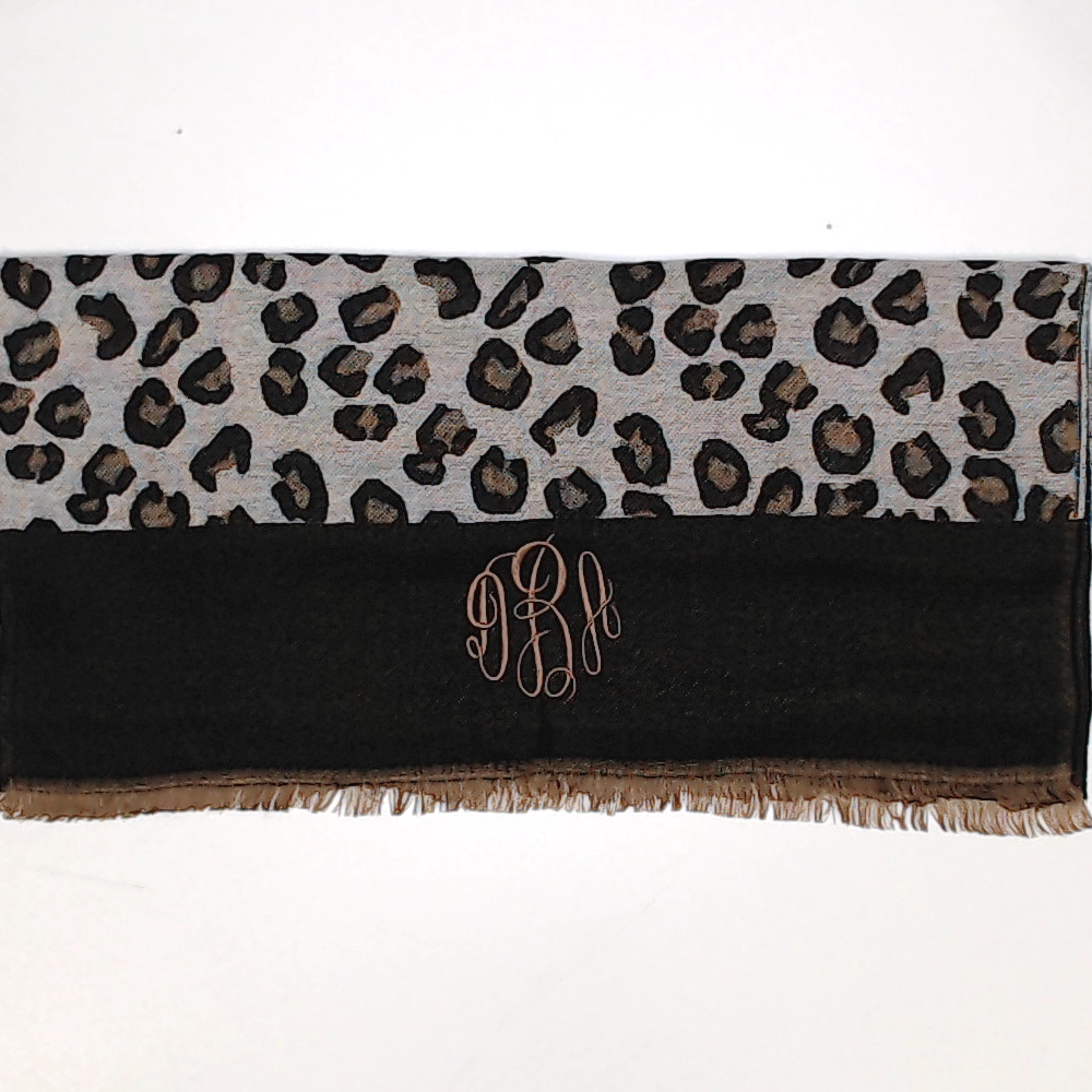 BLOOPER ACCESSORY: Monogrammed Scarf