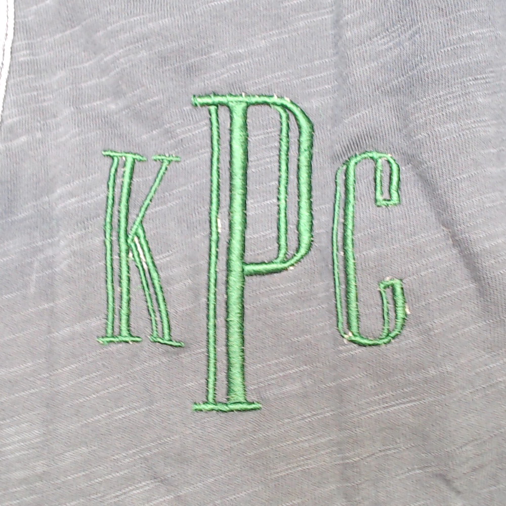 BLOOPER CLOTHING: Monogrammed Henley