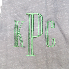 BLOOPER CLOTHING: Monogrammed Henley