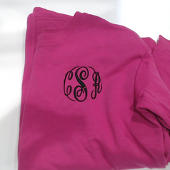 BLOOPER CLOTHING: Monogrammed Open Back Sweatshirt