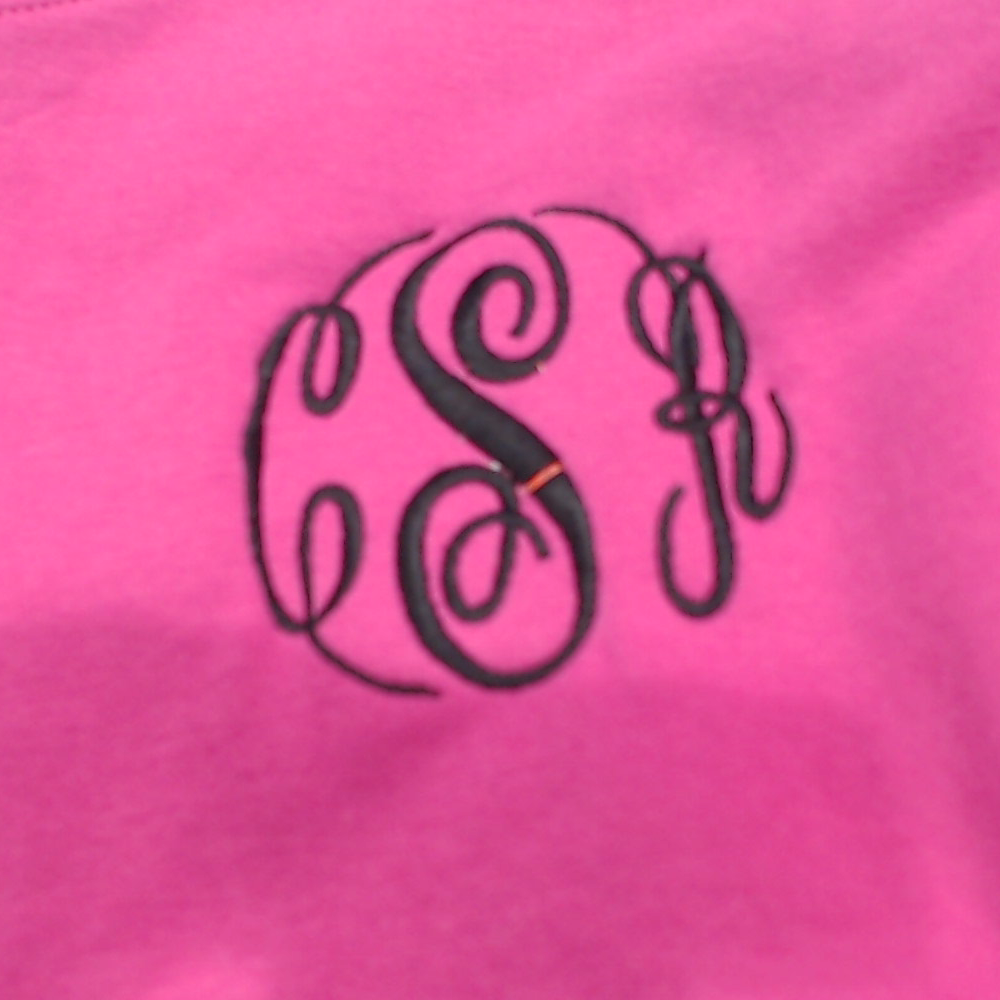 BLOOPER CLOTHING: Monogrammed Open Back Sweatshirt