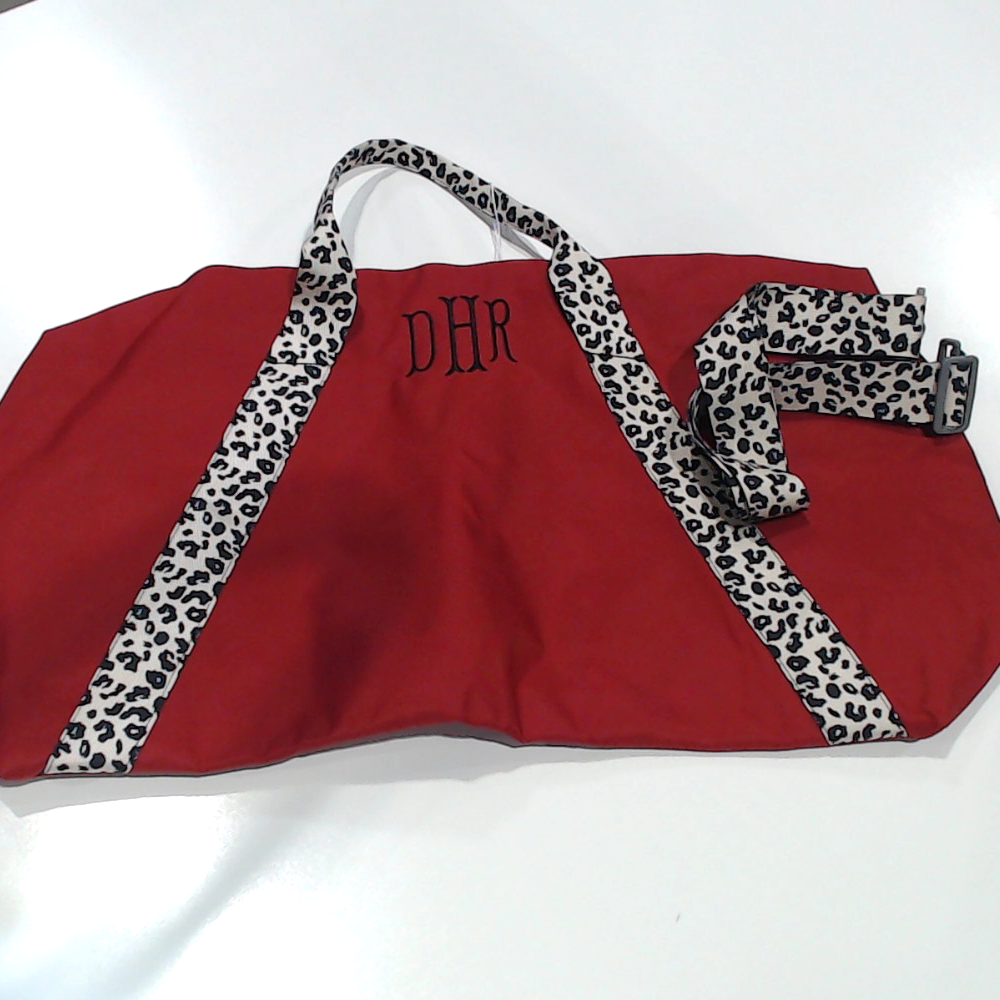 BLOOPER BAG: Monogrammed Weekend Bag