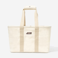 JMU Market Basket in Solid Ivory