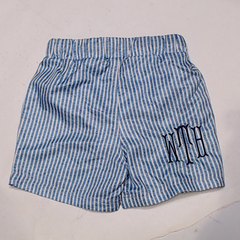 BLOOPER KIDS: Monogrammed Boys Swim Trunks