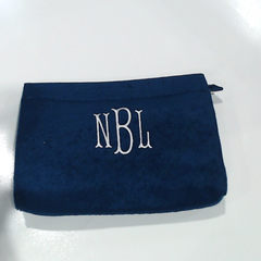 BLOOPER BAG: Monogrammed Terry Toiletry Bag
