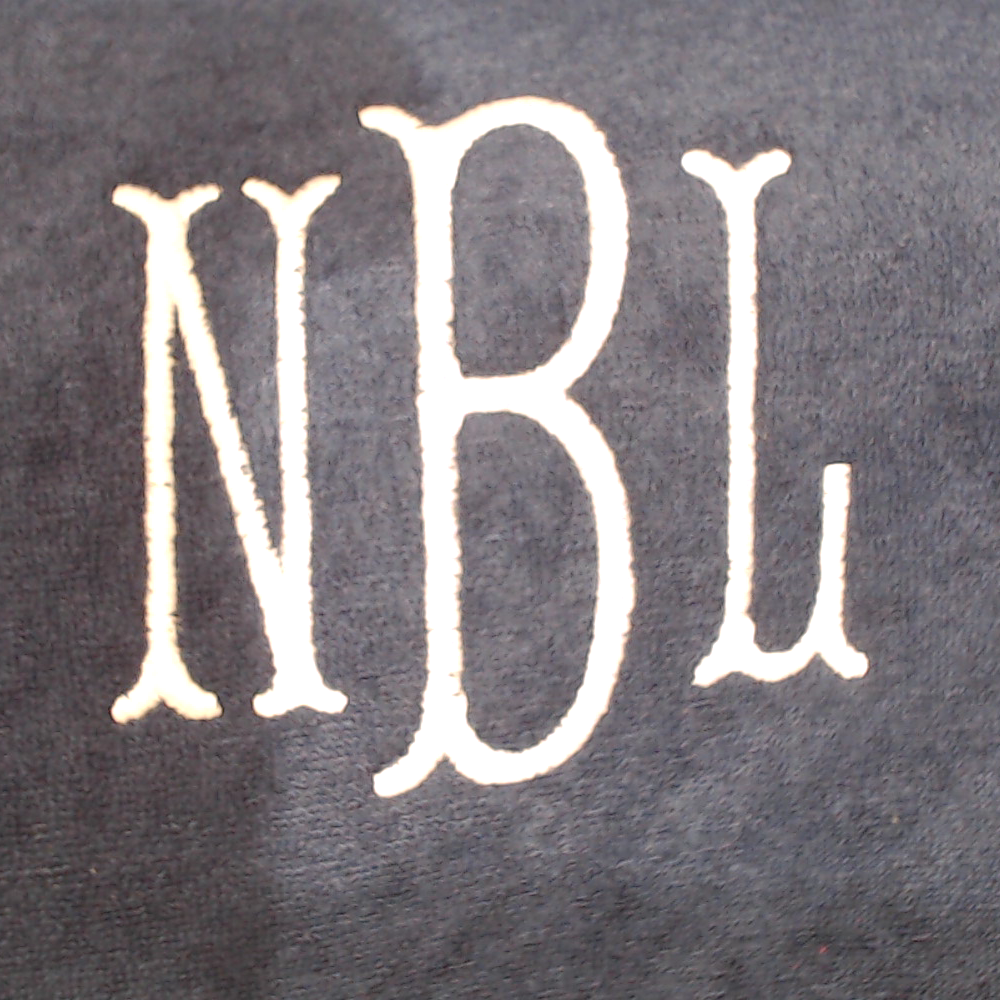 BLOOPER BAG: Monogrammed Terry Toiletry Bag