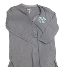 BLOOPER CLOTHING: Monogrammed Henley