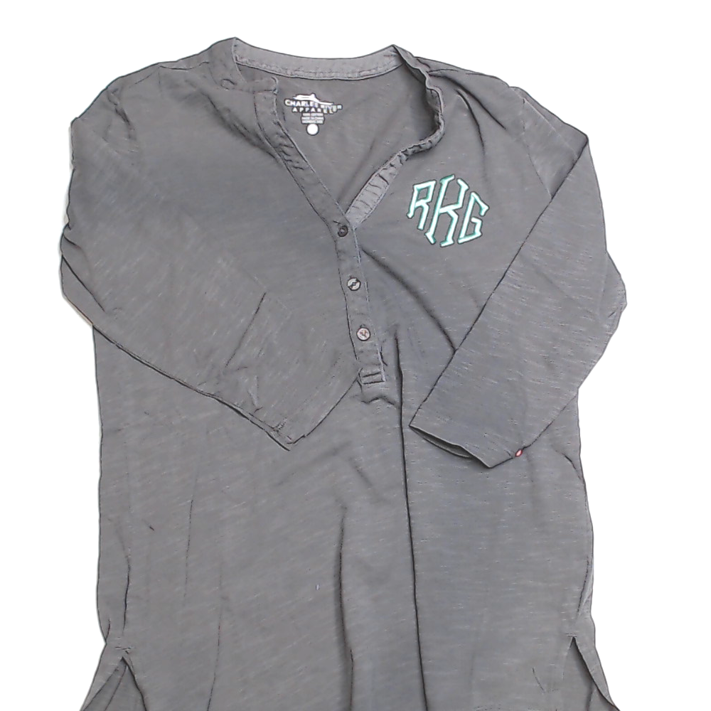 BLOOPER CLOTHING: Monogrammed Henley