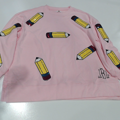 BLOOPER CLOTHING: Monogrammed Sequin Teacher Sweatshirt
