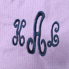 BLOOPER CLOTHING: Monogrammed Waffle Henley Tunic